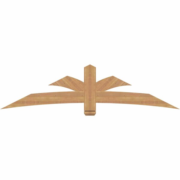 Ekena Millwork Davenport Timber Gable Bracket, Western Red Cedar, 84"W x 21"H x 1 1/2"D x 5 1/2"F, 6/12 Pitch GBW084X21X0206DAV00SWR - main